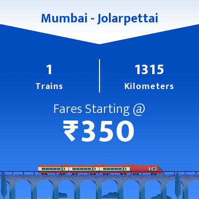 Mumbai To Jolarpettai Trains